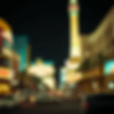 Iconic Attractions: Experiencing Vegas at Night Popular attractions in Las Vegas glowing at night