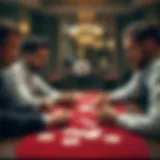 Three players engaging in a strategic card game