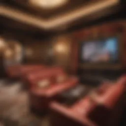 Luxurious seating arrangement in the Belagio Lounge