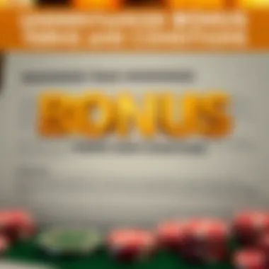 Understanding Bonus Terms and Conditions Graphic showcasing bonus terms and conditions