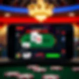 Visual representation of the BetMGM Poker App interface