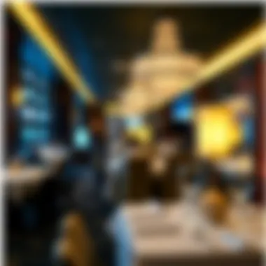Sophisticated Dining at Borgata Casino A sophisticated dining area featuring gourmet cuisine at Borgata Casino