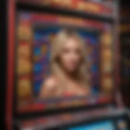The vibrant design of the Britney Spears slot machine