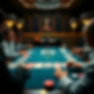 Bridge card game layout with players