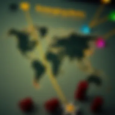 Map highlighting emerging markets for sports betting