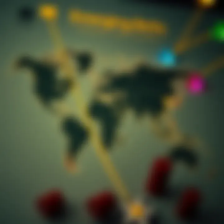 Map highlighting emerging markets for sports betting