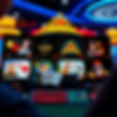 A vibrant online casino interface showcasing various card games