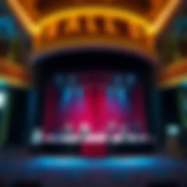 A glimpse of Bally's entertainment offerings with a live performance stage