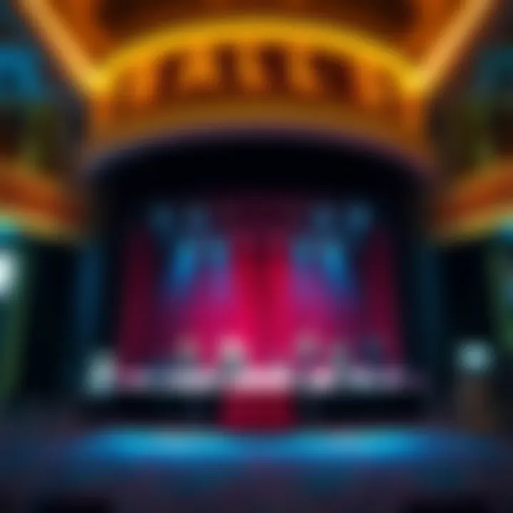 A glimpse of Bally's entertainment offerings with a live performance stage