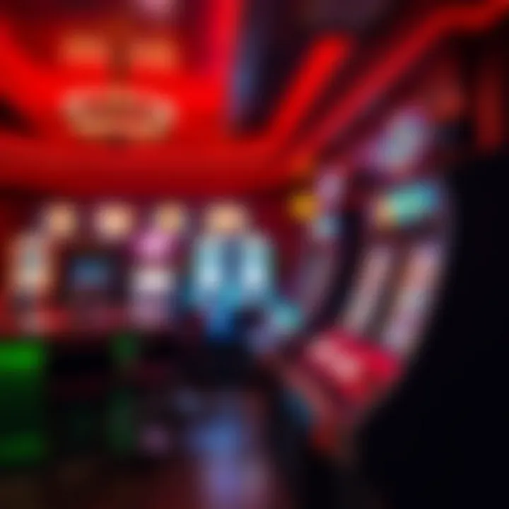 Bar Atmosphere with Engaging Slot Machines A vibrant bar setting featuring popular bar top slot machines in action