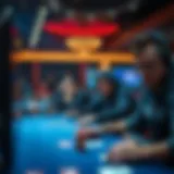 Exciting online poker tournament atmosphere