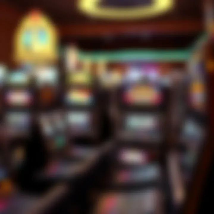 Variety of Themed Slot Machines A variety of themed slot machines in a casino setting