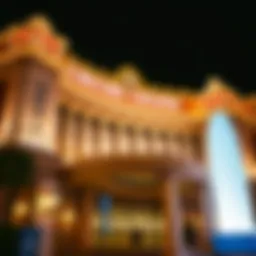 The grand façade of Caesar Casino Atlantic City showcasing its architectural splendor