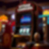 A vintage Caesars Video Poker machine showcasing its classic design