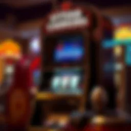 A vintage Caesars Video Poker machine showcasing its classic design