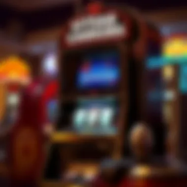A vintage Caesars Video Poker machine showcasing its classic design