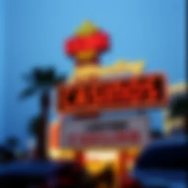 Signage highlighting the unique attractions of bordering casinos