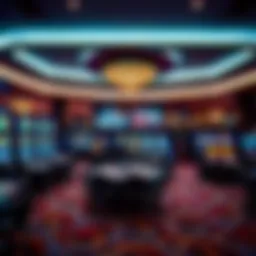 Interior view of a modern casino in Toronto showcasing vibrant gaming floor