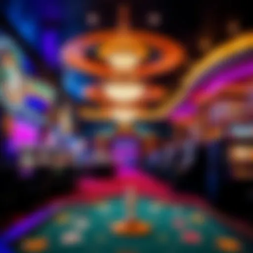 A luxurious casino interior showcasing opulent decor and vibrant ambiance.
