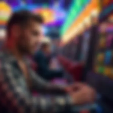Strategizing in Online Slots Player strategizing their next move in an online slot game