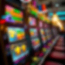 Vibrant casino slot machine interface with engaging graphics