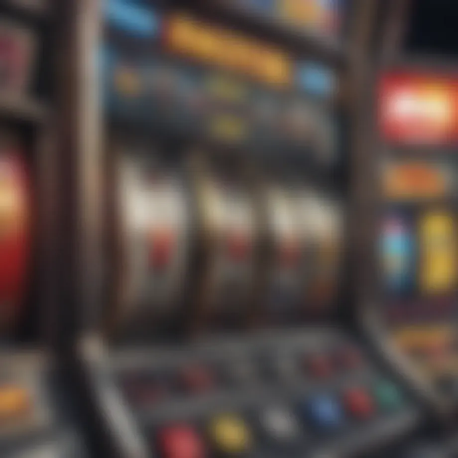 An array of colorful slot machine symbols representing different themes