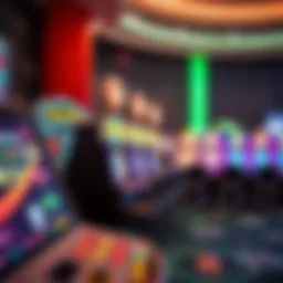 Social gaming environment showcasing free slot machines