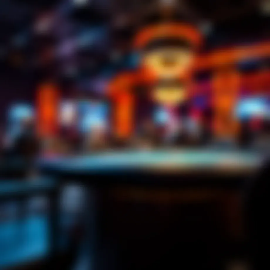 Virtual poker table showcasing a vibrant game atmosphere