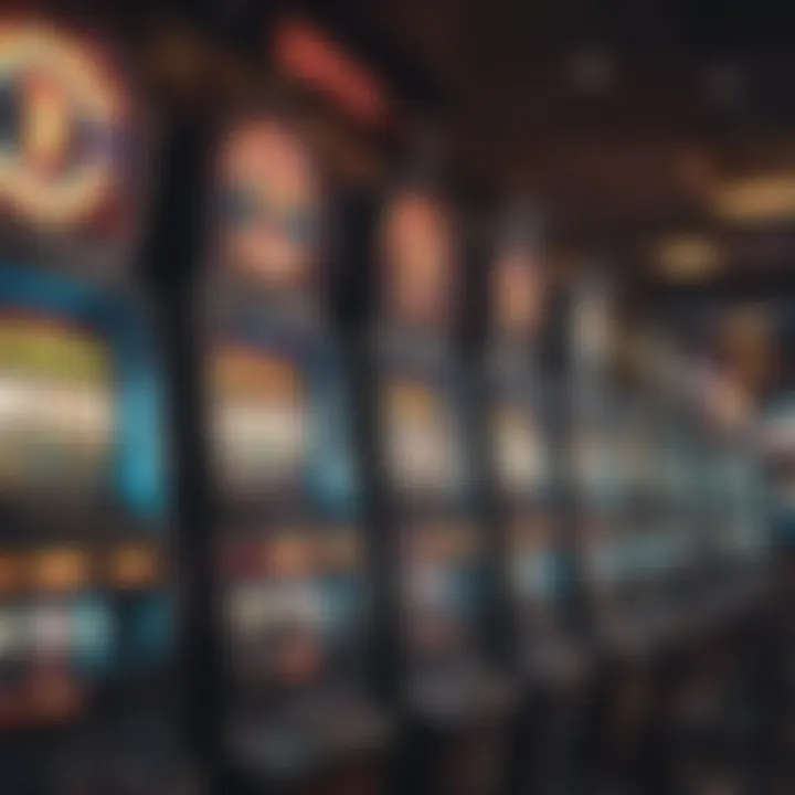 Illustration of various types of slot machines