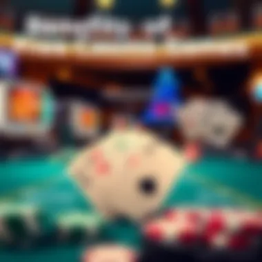 An informative infographic displaying benefits of playing free casino games