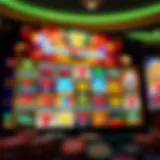 A vibrant online casino interface showcasing various video slot games