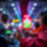 A vibrant illustration of mobile applications in use for earning money through gameplay.