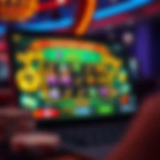 A vibrant online casino interface showcasing free slot tournaments