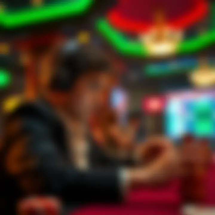 Exploring Casino Options Player exploring various online casino options
