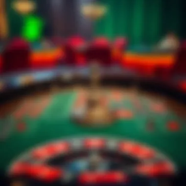 Understanding Betting Strategies A strategic layout of betting options on a roulette table
