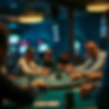 Community Poker Tournament Excitement Exciting community poker tournament in progress