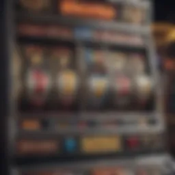 A vibrant slot machine featuring classic symbols