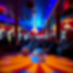 A vibrant bingo hall filled with excited players