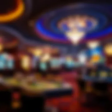 An inviting view of a luxurious casino environment