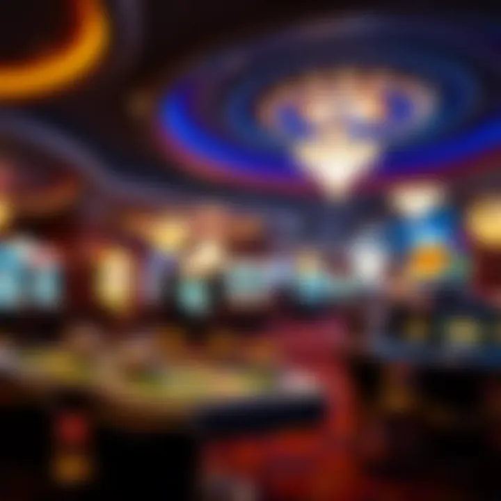 An inviting view of a luxurious casino environment