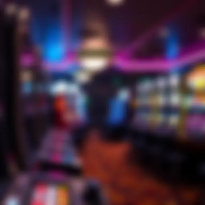 Interior View of Slot Games An interior view showcasing the vast selection of slot games available