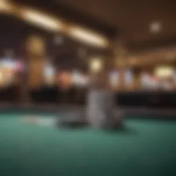 Intriguing scene of a blackjack table with affordable betting options