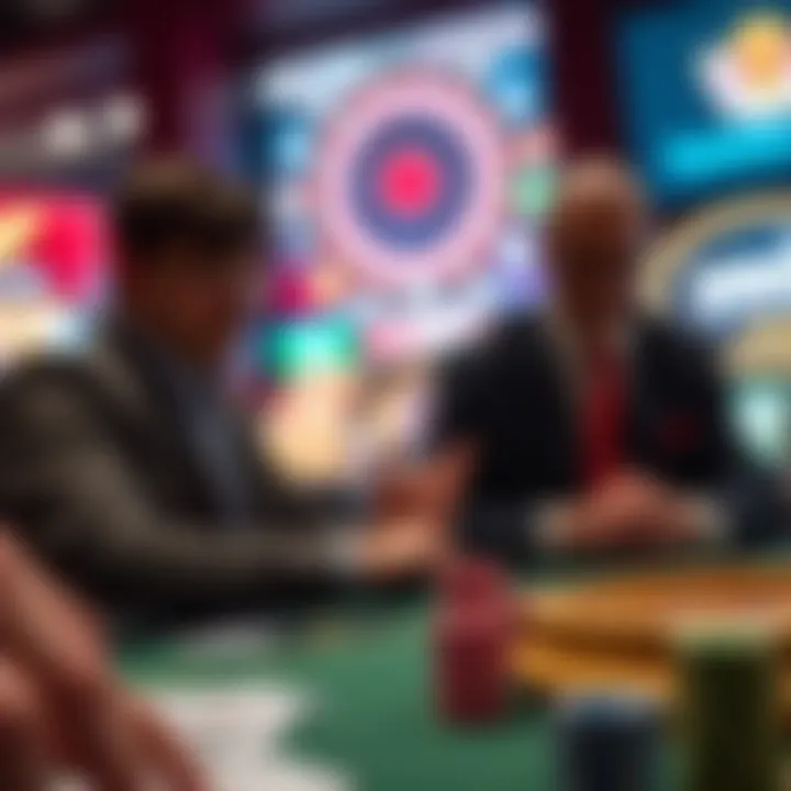 A visual representation of psychological factors affecting gambling behavior.