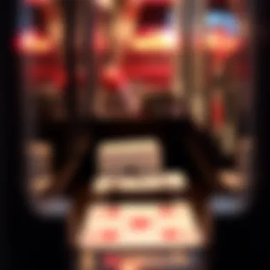 Functionality of Cards Being Shuffled Close-up of cards being shuffled inside a machine, emphasizing functionality.