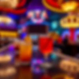 Vibrant cocktails at MGM Grand's happy hour