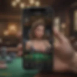 A visual representation of the Poker King app interface showcasing its user-friendly design