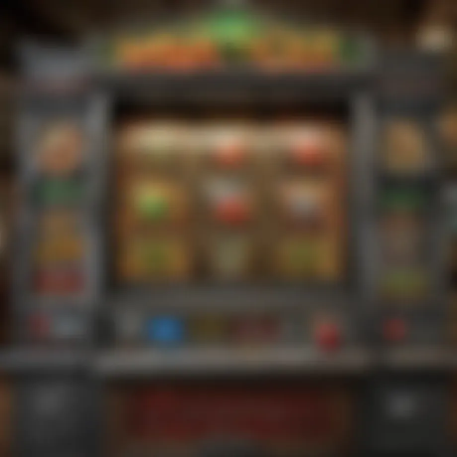 Symbolic representation of the Wizard of Oz slot machine interface