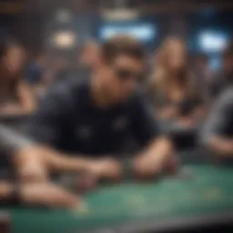 A vibrant WPT tournament scene showcasing players in action at the table