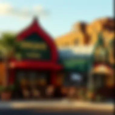 A scenic view of a blackjack venue's exterior