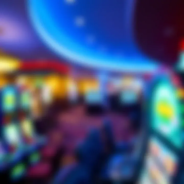 Interior view of Hollywood Casino Columbus showcasing gaming floors